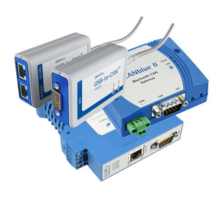 External CAN-interfaces - Enables contacting a CAN-bus always and everywhere